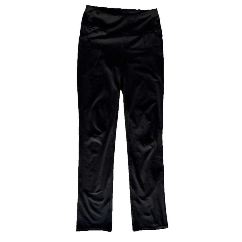 Ladies Black Duluth Trading Co. Slim Leg Mid Rise Drawstring Leggings Size Sx31